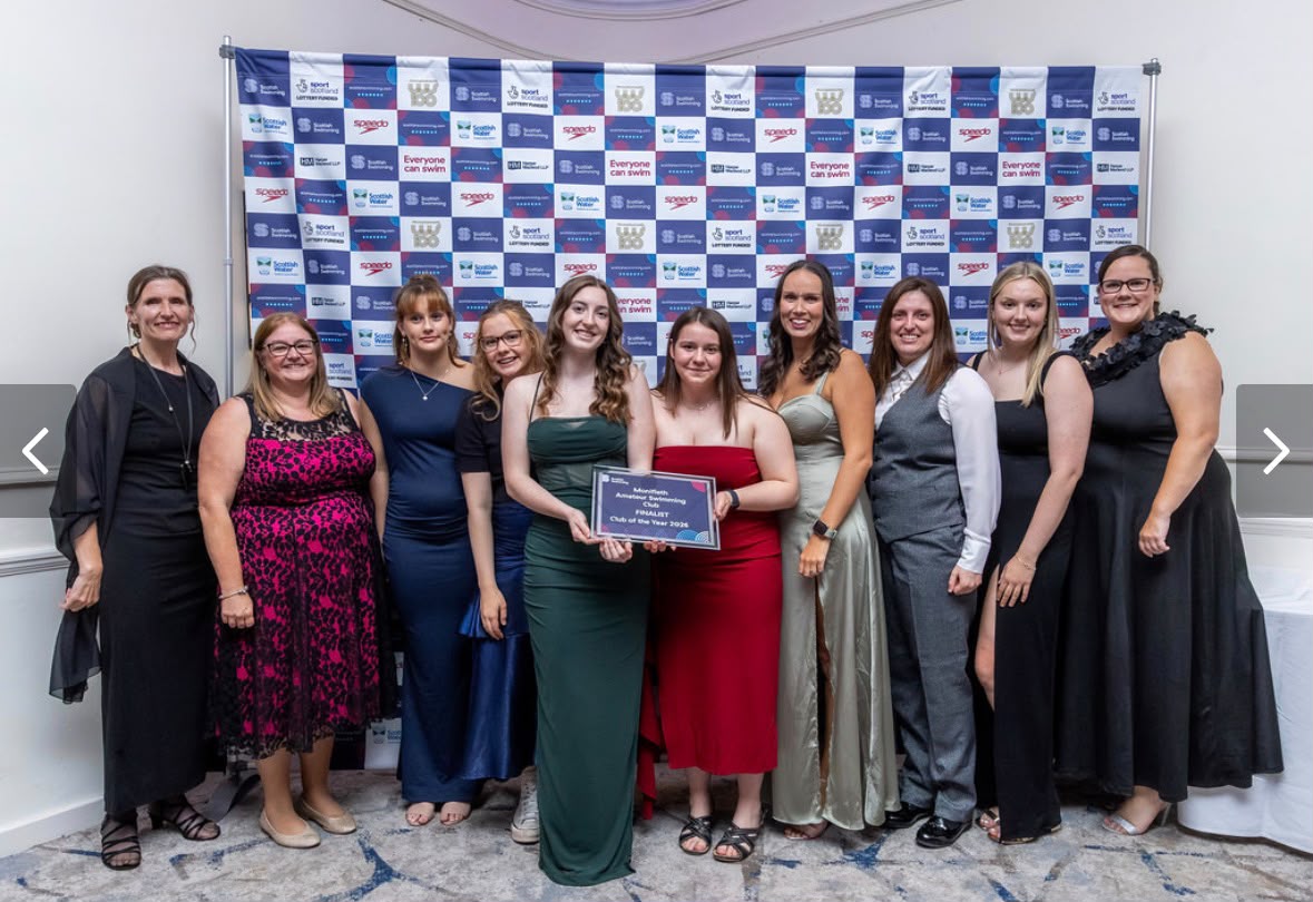 Club representatives together at an awards event